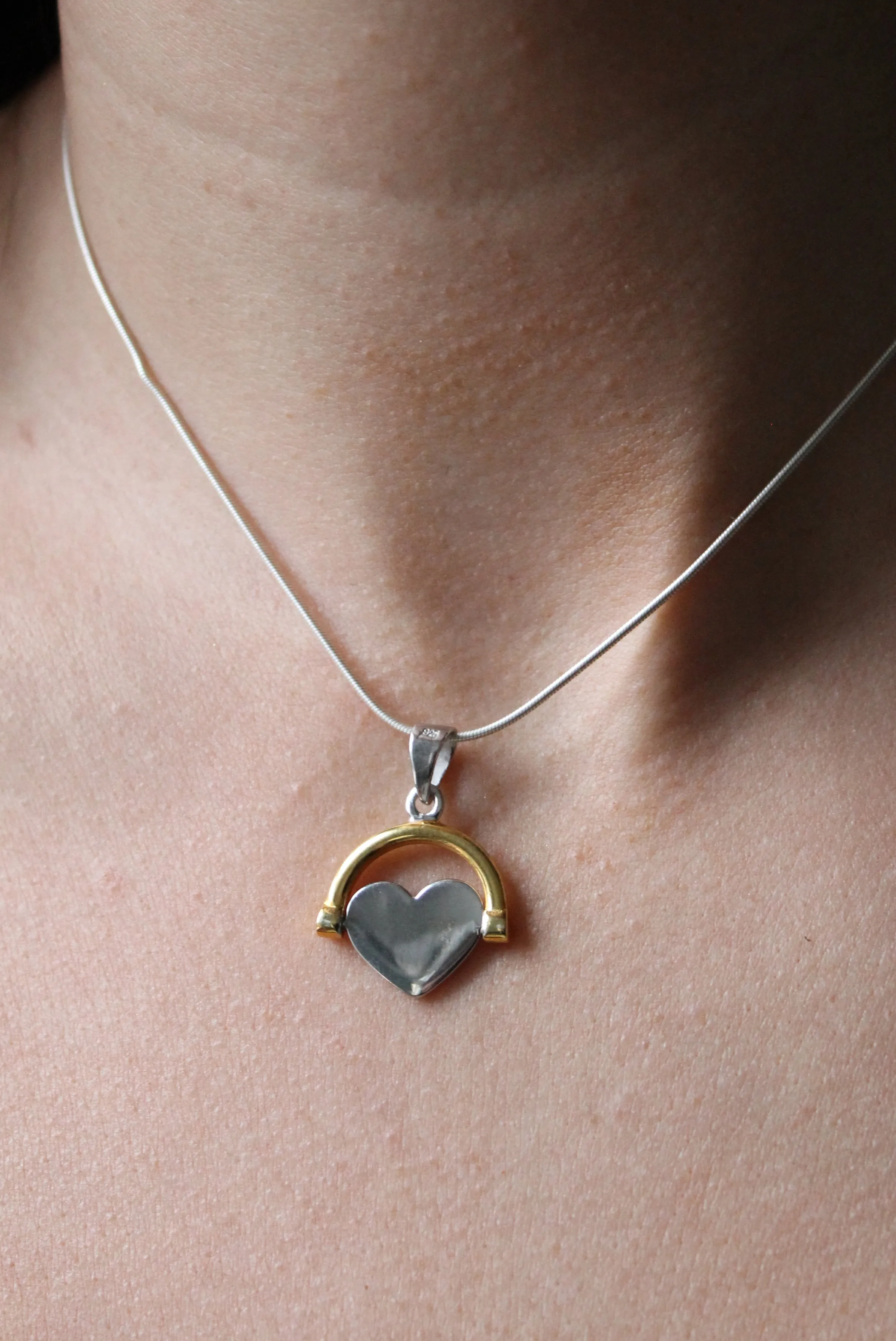 Gold Plate Spinning Heart