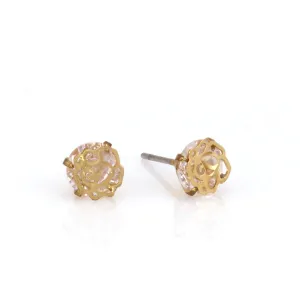 GOLD STUD EARRINGS #SWR-CP5583GLD (OE27)