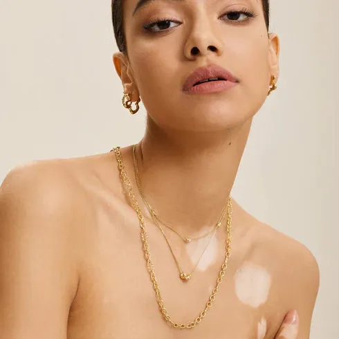 GOLD TWISTED CHAIN NECKLACE