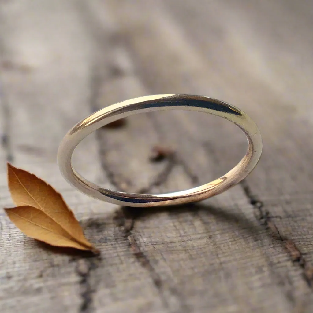 Gold Unisex Wedding Band - I Will Follow.