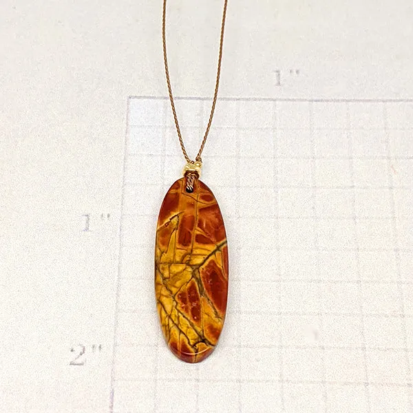 Golden Jasper Oval Pendant