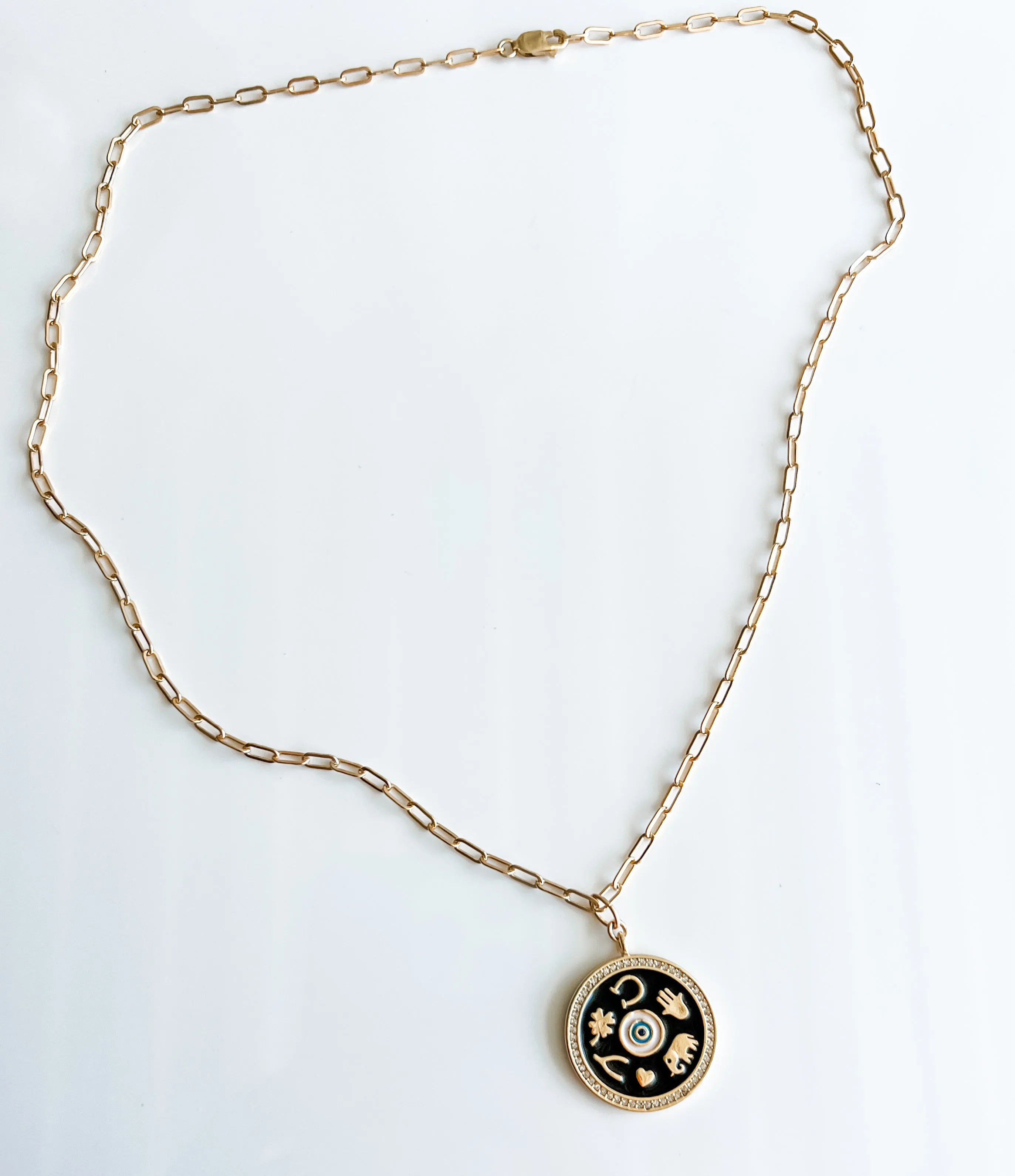 Good fortune charm necklace
