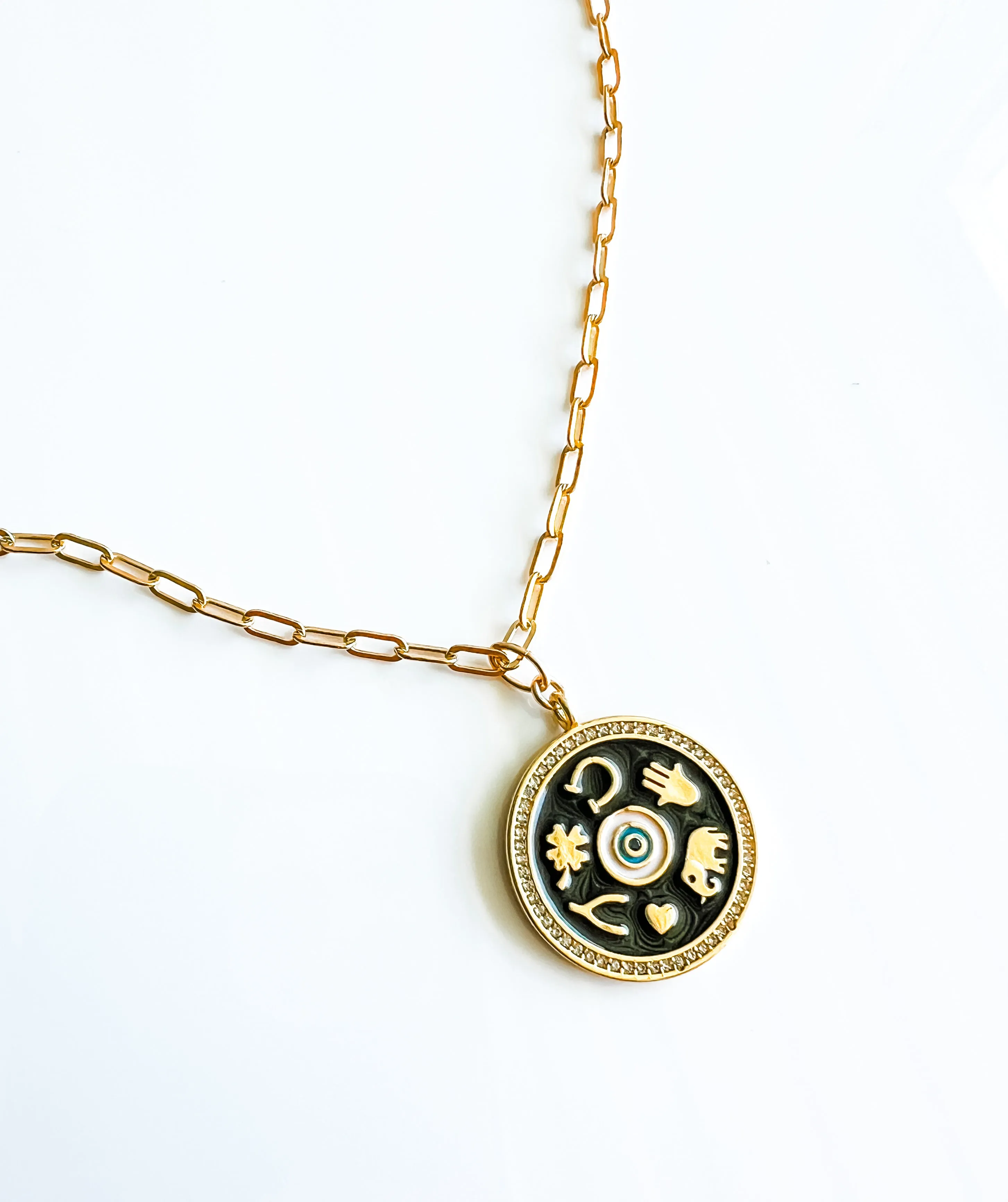 Good fortune charm necklace