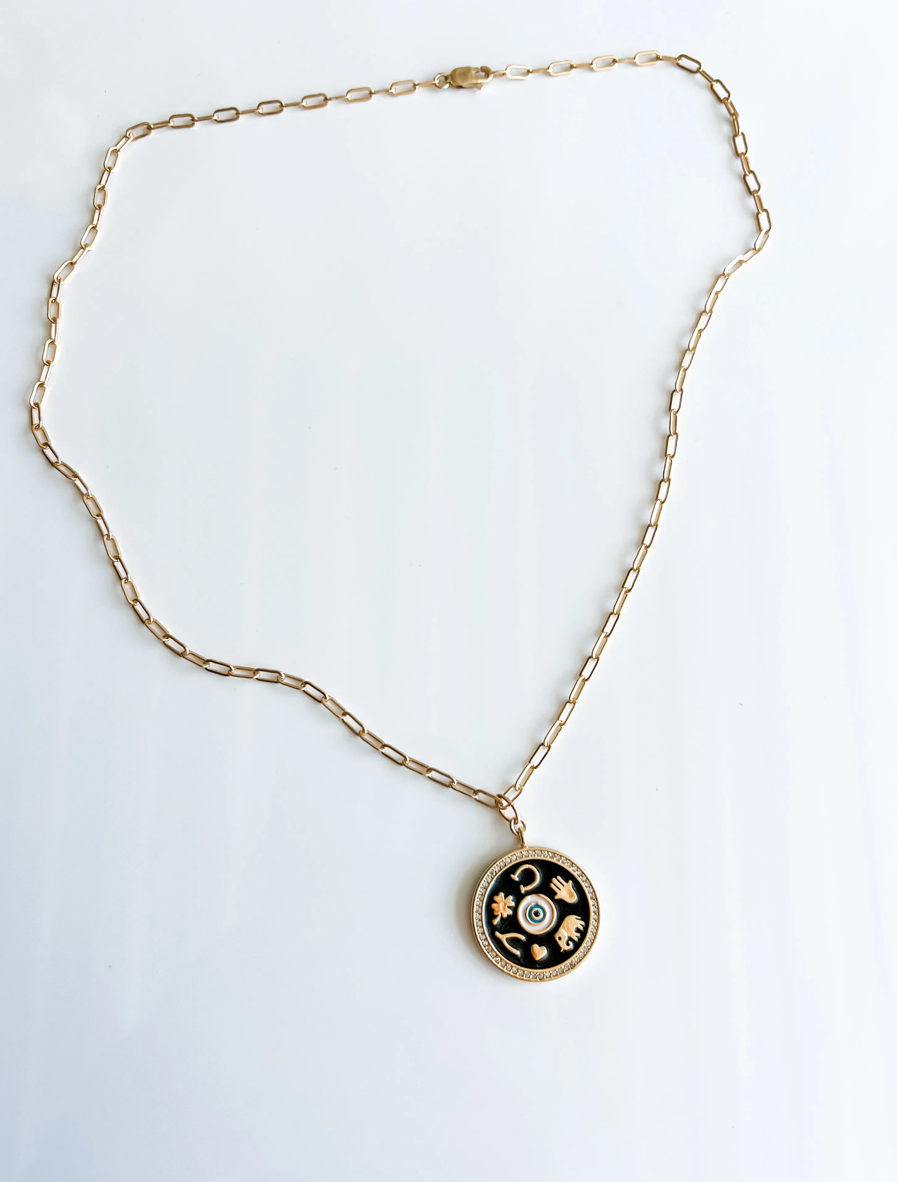 Good fortune charm necklace