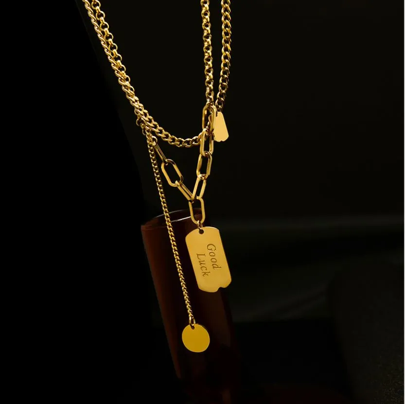 Good Luck Multi-layered Hip Hop Necklace