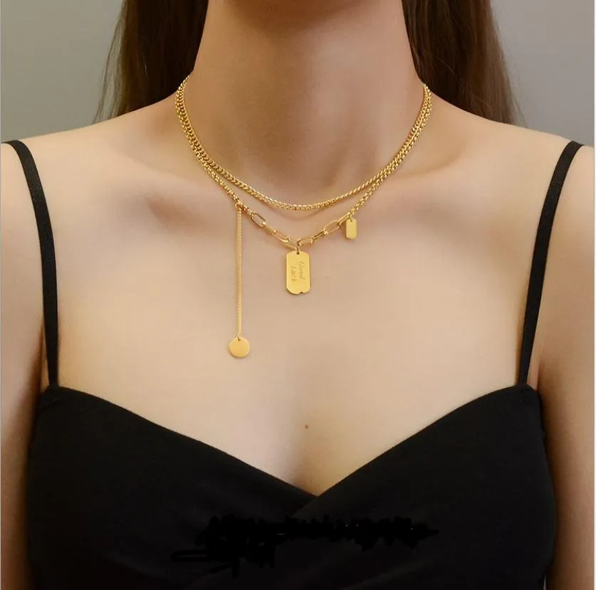 Good Luck Multi-layered Hip Hop Necklace