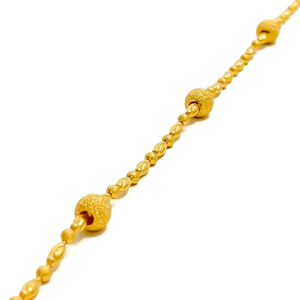 Gorgeous Beaded 22K Gold Bracelet
