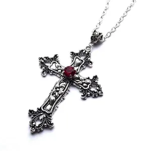Gothic Large Cross Necklace