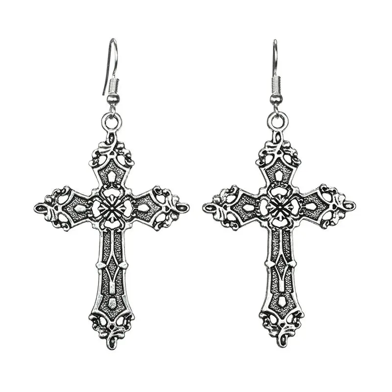 Gothic Large Cross Necklace