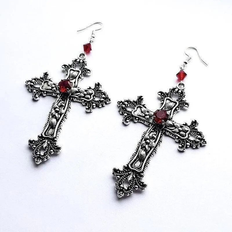 Gothic Large Cross Necklace