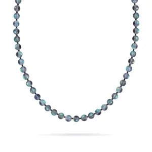 Grey | Silver | Mermaid Glass Knotted Necklace