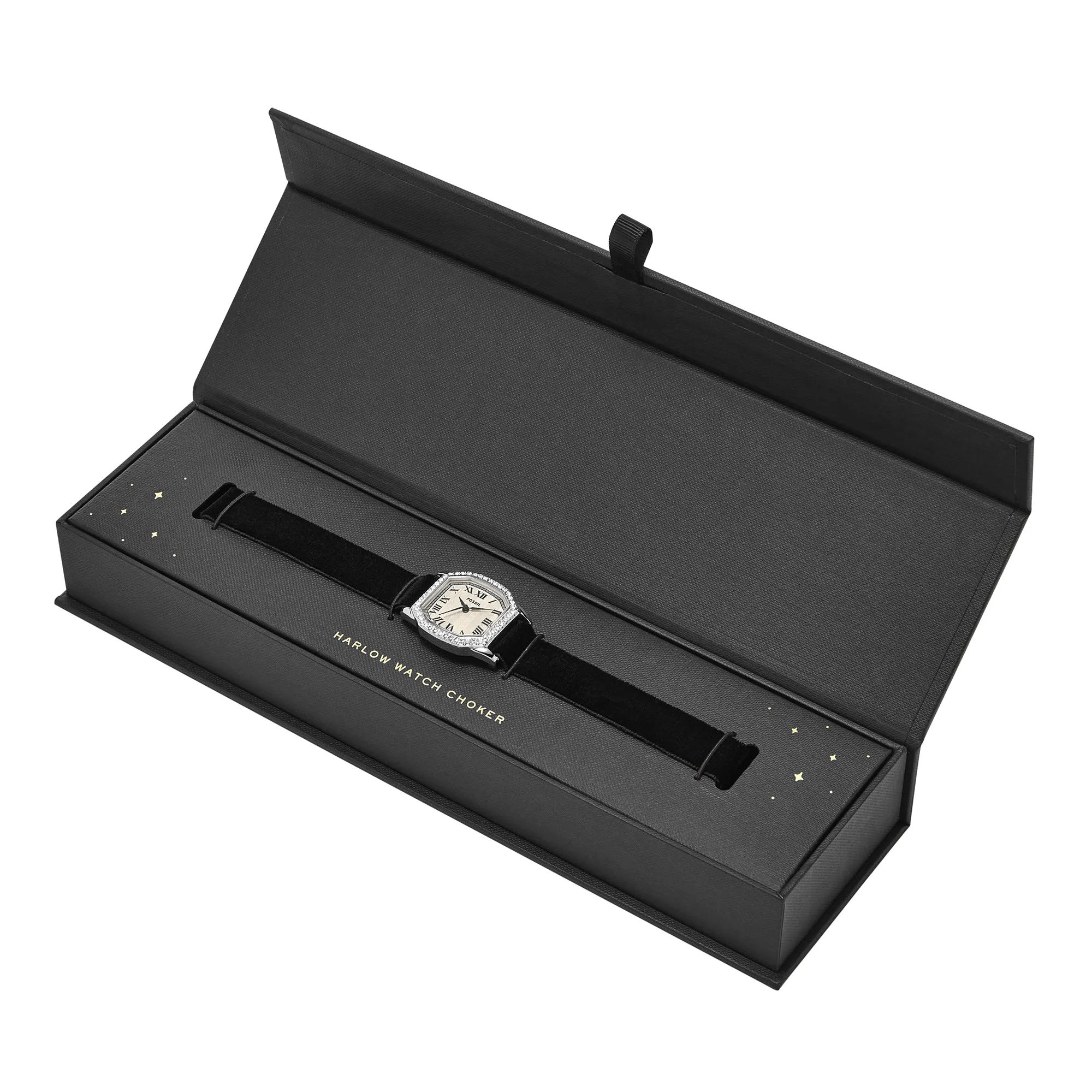 Harlow Three-Hand Stainless Steel Watch Choker
