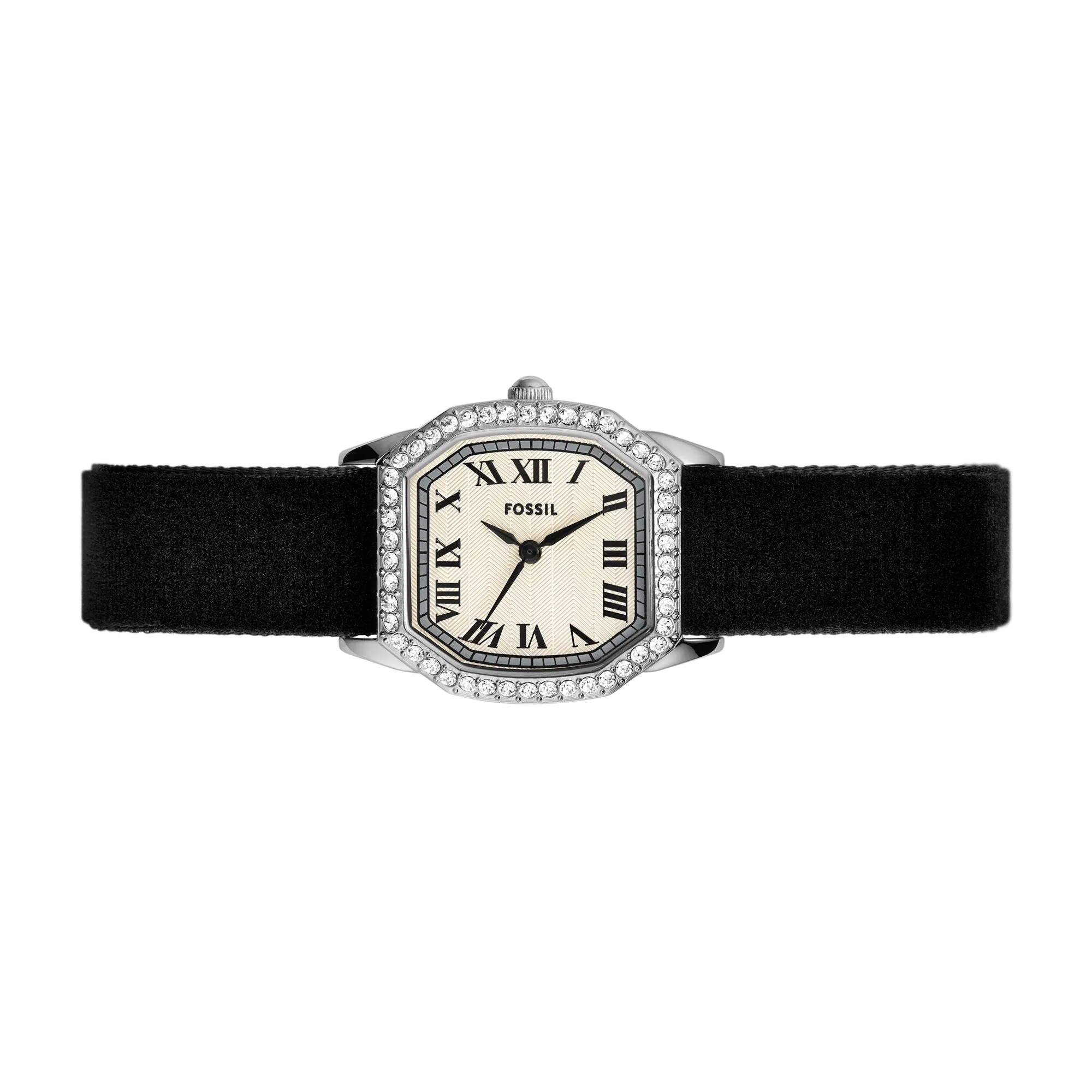 Harlow Three-Hand Stainless Steel Watch Choker