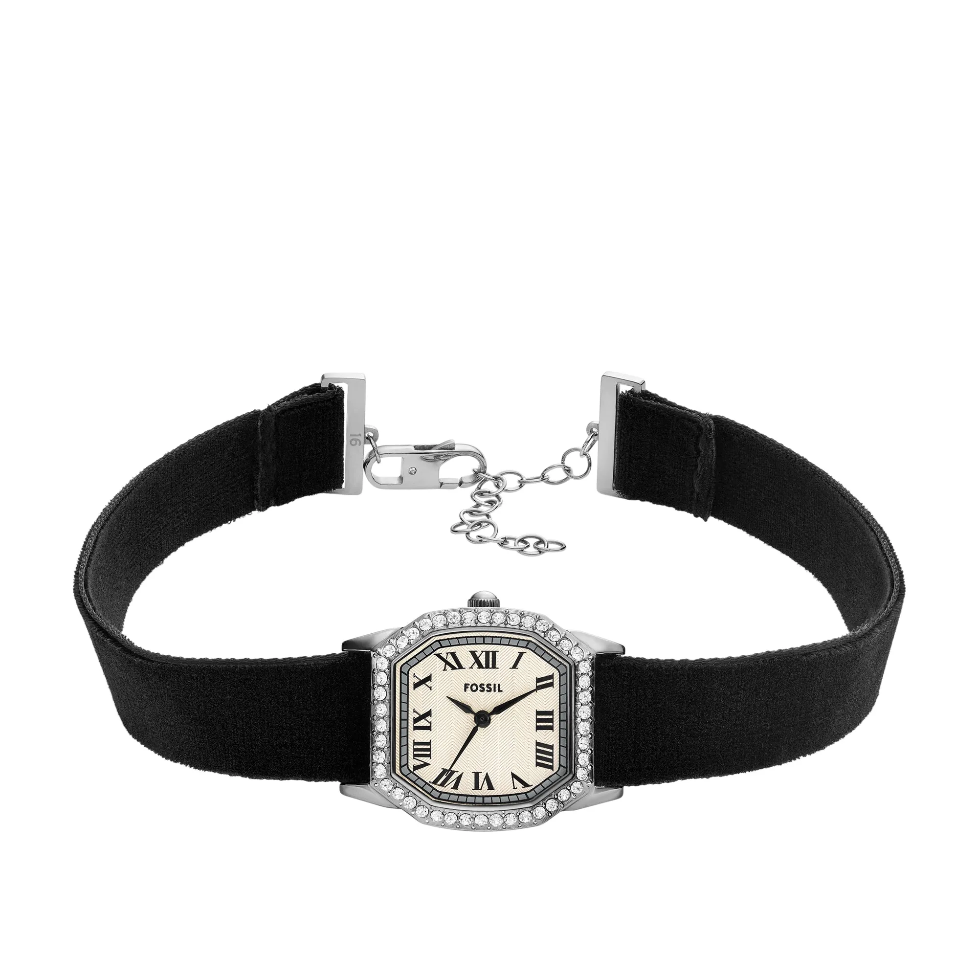 Harlow Three-Hand Stainless Steel Watch Choker