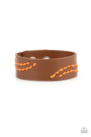 Harmonic Horizons Orange Paparazzi Bracelet