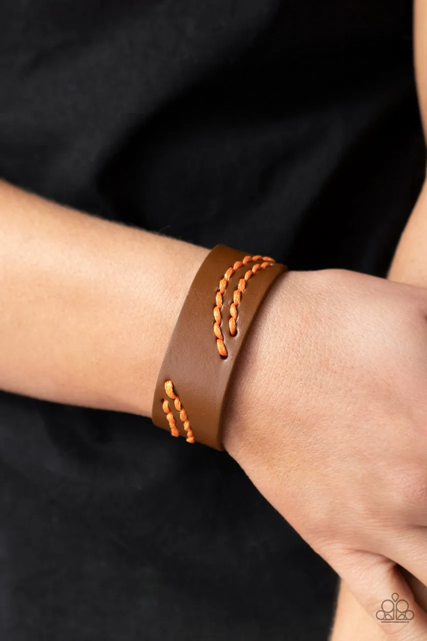 Harmonic Horizons Orange Paparazzi Bracelet