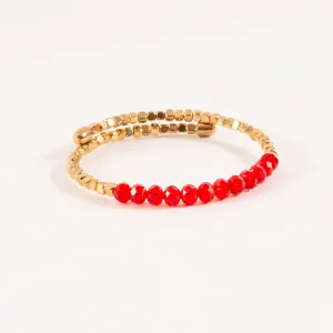 Haven Beaded Memory Wire Bracelet