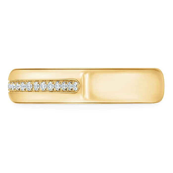 Hearts On Fire LU 18K Yellow Gold Diamond Band Ring