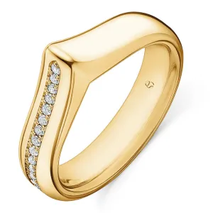 Hearts On Fire LU 18K Yellow Gold Diamond Band Ring