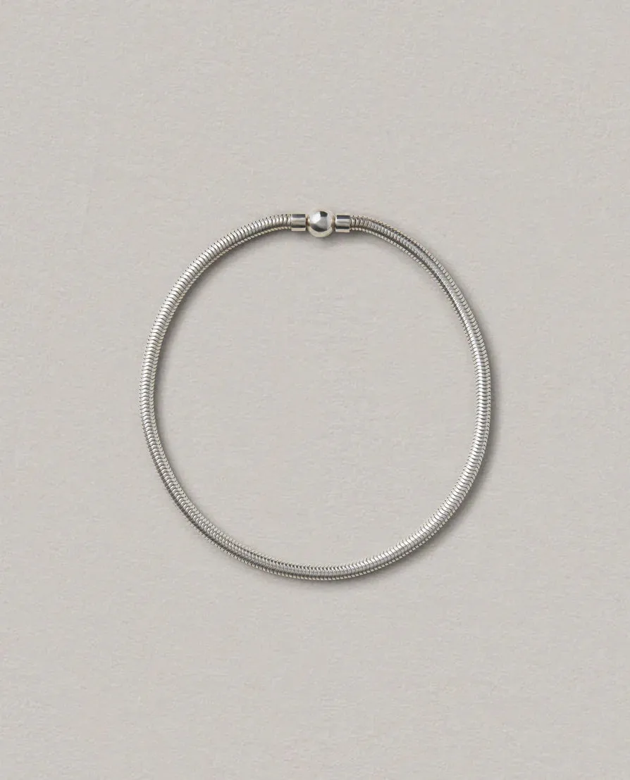 hemisphere necklace in silver