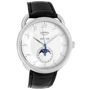 Hermes Stainless Steel 43mm Arceau Grande Lune W036756WW00