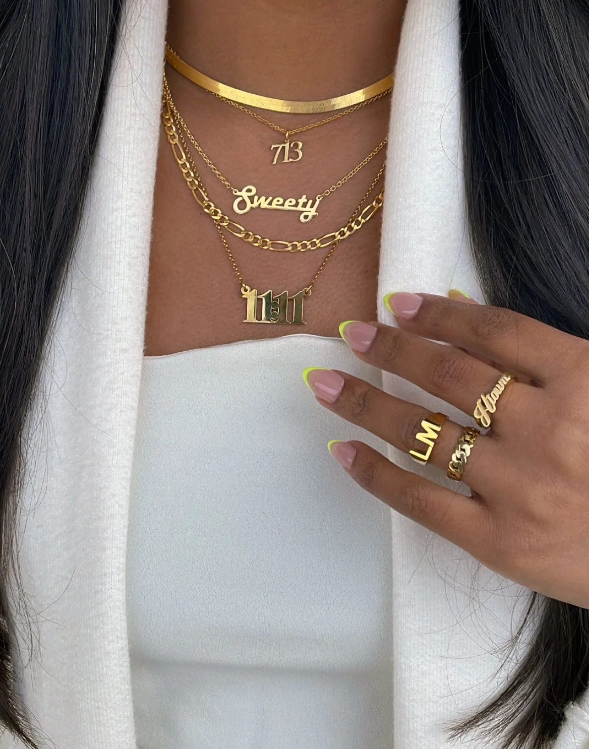 Herringbone Snake Chain Necklace