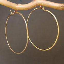 Hoop Earrings - XXL - Silver