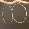 Hoop Earrings - XXL - Silver