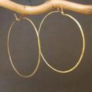 Hoop Earrings - XXL - Silver