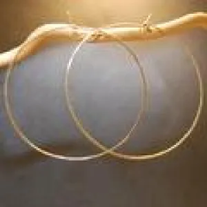Hoop Earrings - XXXL - Gold