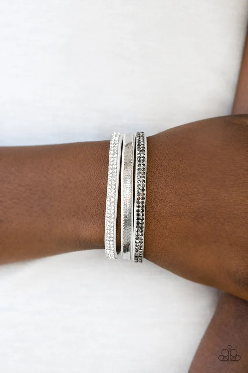 I Mean Business White Paparazzi Bracelet