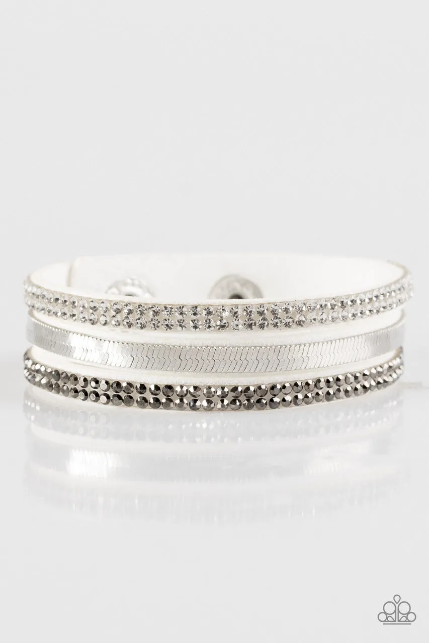 I Mean Business White Paparazzi Bracelet