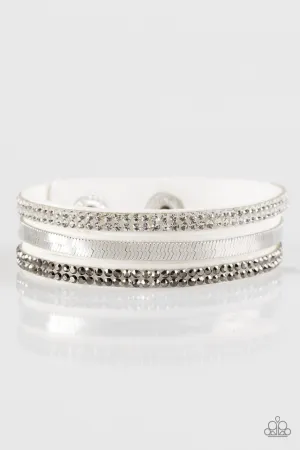 I Mean Business White Paparazzi Bracelet
