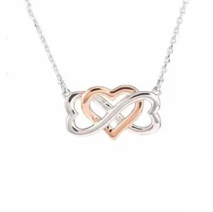 Infinity Symbol Heart  Love Pendant Chains Necklace