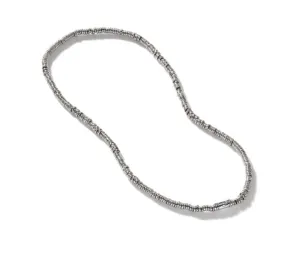 John Hardy Silver Heishi Bead Necklace