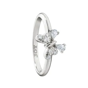 “Joy” Sterling Silver Butterfly Stackable Ring