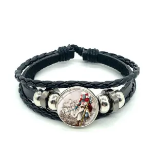 Knights Templar Bracelet - Leather Strap
