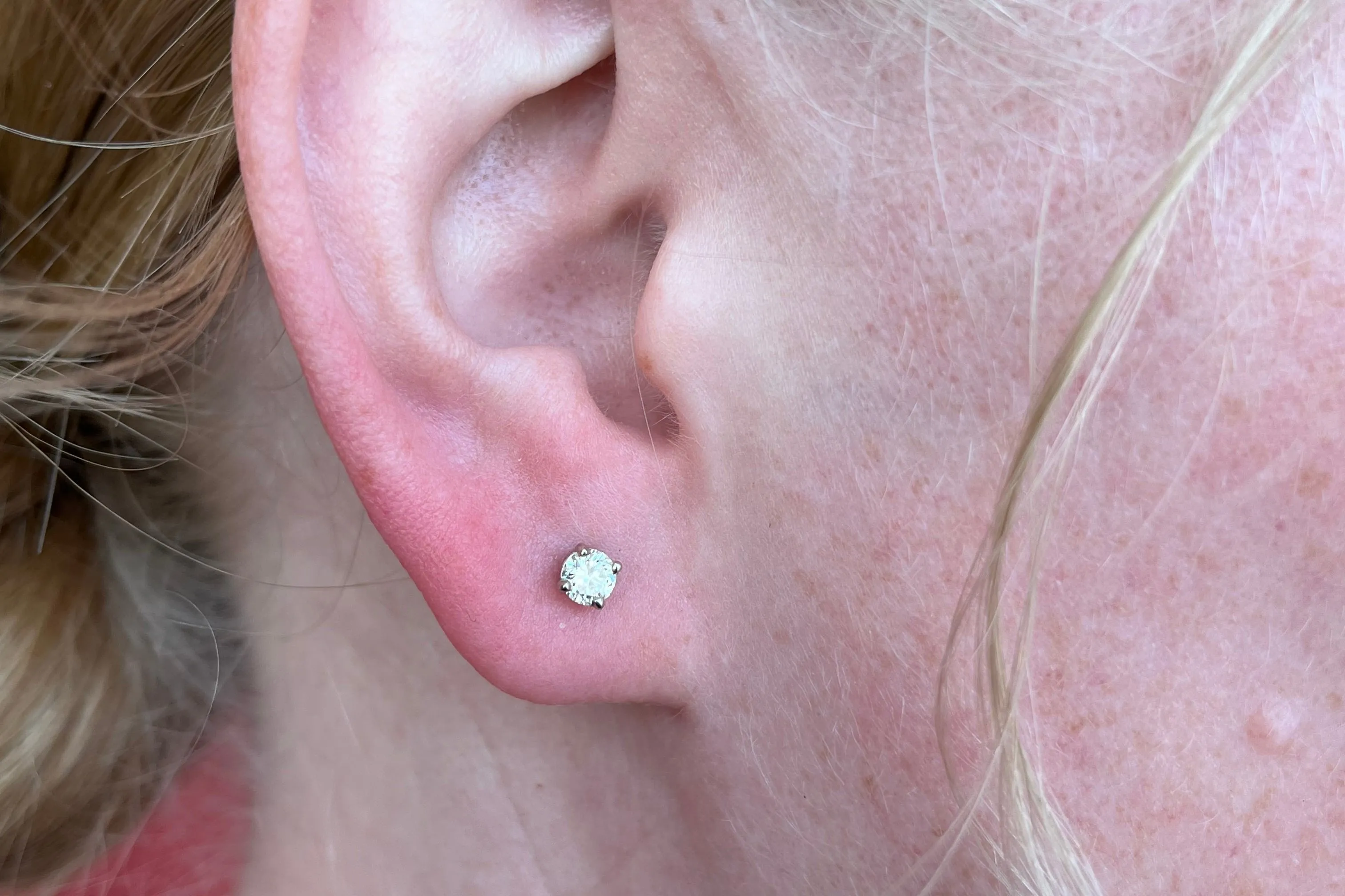 Lab-Grown 0.50tcw. Round Cut Diamond Studs