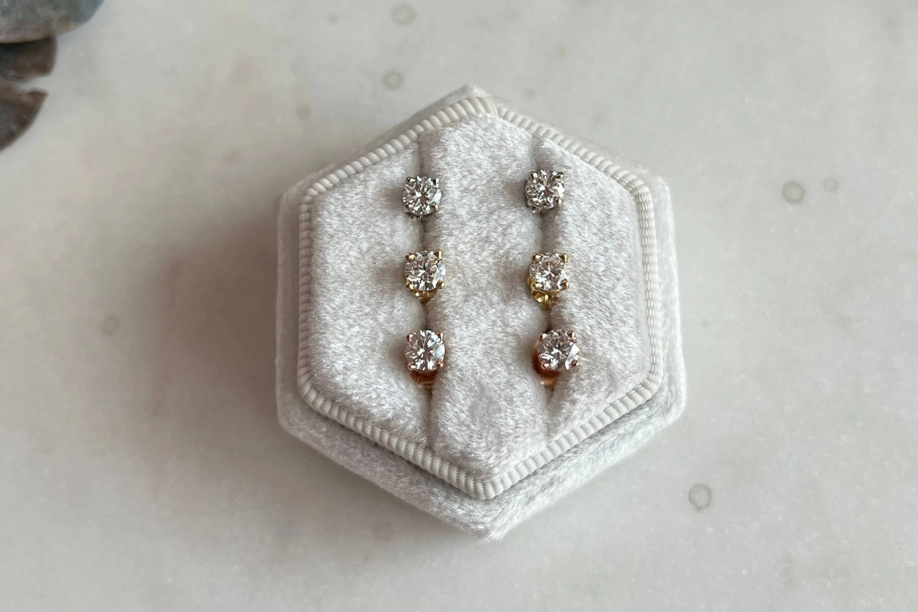 Lab-Grown 0.50tcw. Round Cut Diamond Studs