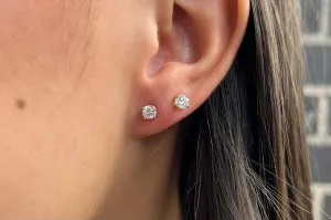 Lab-Grown 0.50tcw. Round Cut Diamond Studs