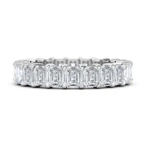 Lab Grown Emerald Cut Diamond Eternity Band