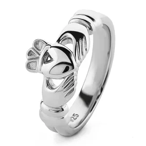 Ladies Sterling Silver ULS-6336 Claddagh Ring