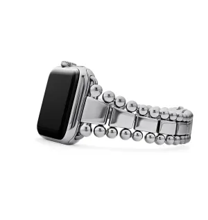 LAGOS Smart Caviar Silver Link Watchband, 42mm