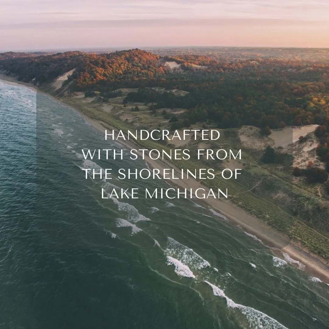 Lake Michigan Stones   Turquoise Bay Glass