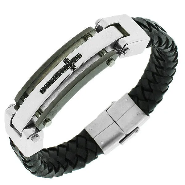 Latin Cross in Leather