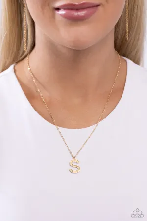 Leave Your Initial - S - Gold