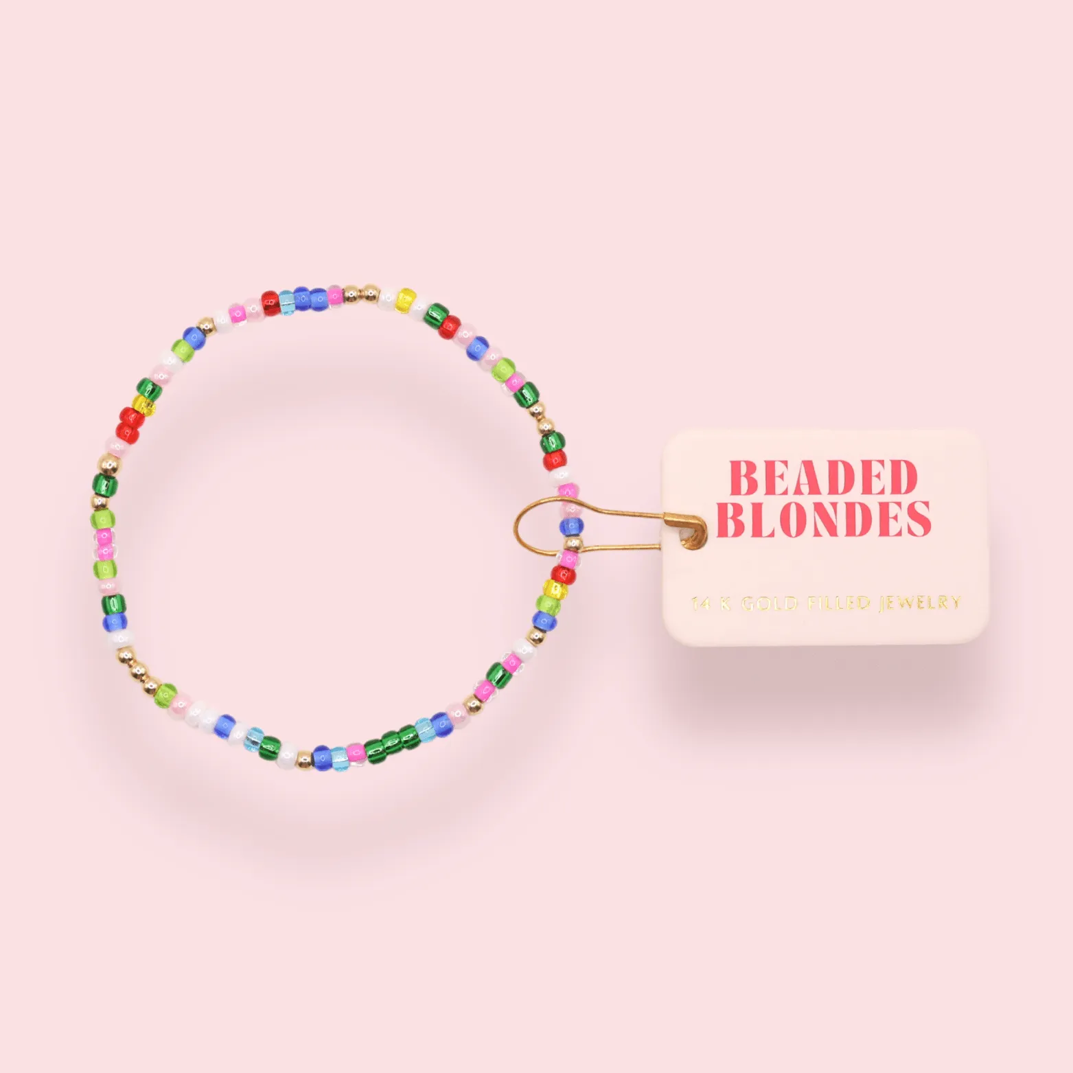 Let It Snow Sprinkle Bracelet: Standard 6.75 inch