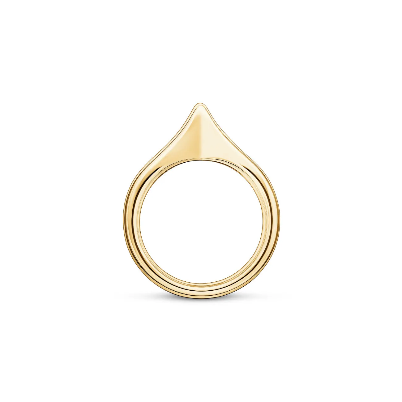 LU 18K Yellow Gold Diamond Band Ring