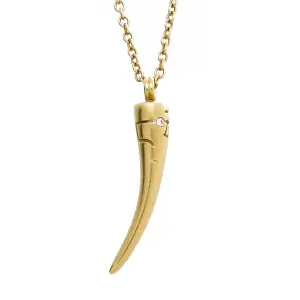 Me&Ro 18kt Diamond Horn of Compassion Pendant