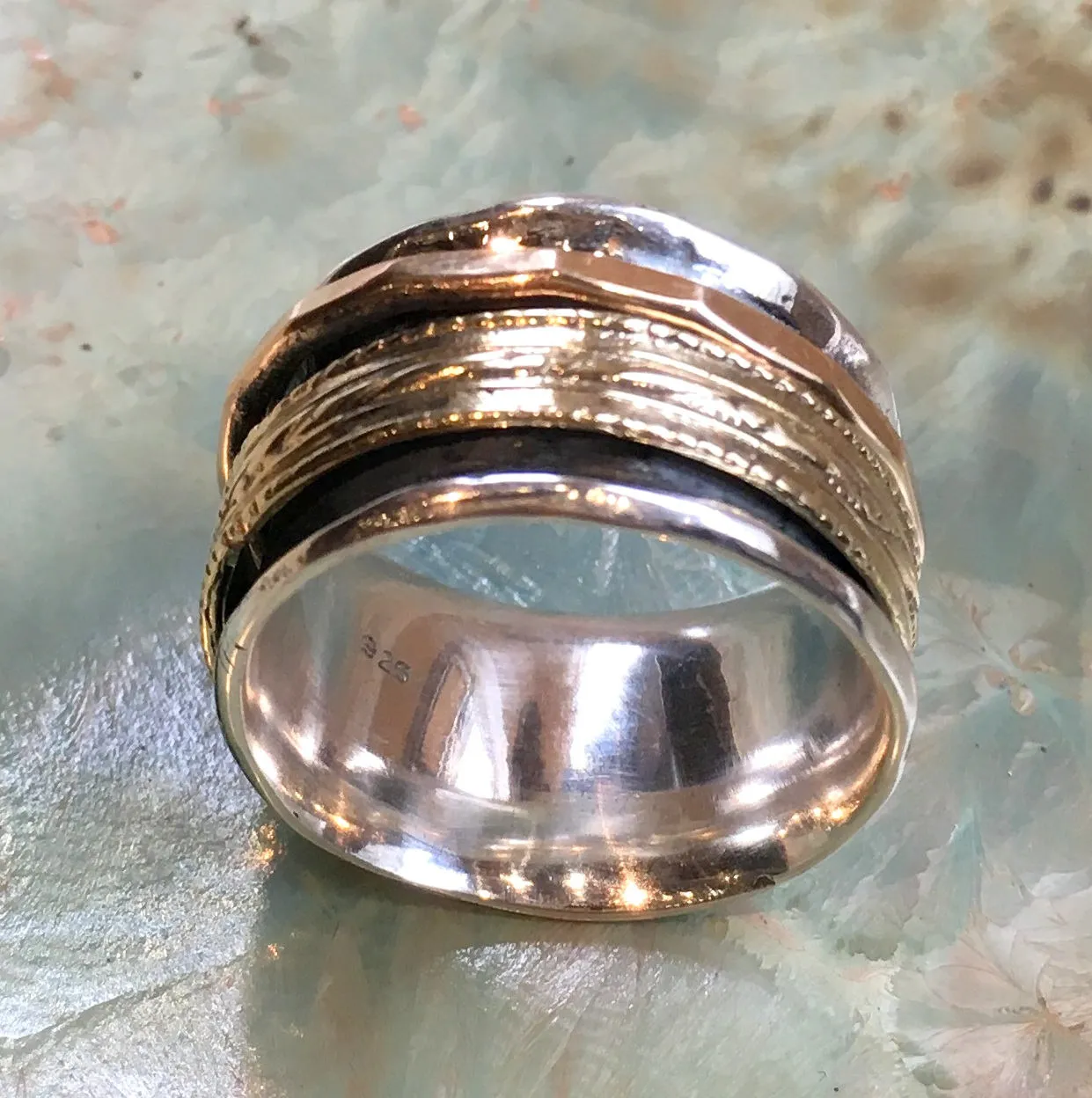 Meditation Silver Gold Band - All of Me.